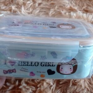 Box Lunch Hello Girl Acero Inoxidable