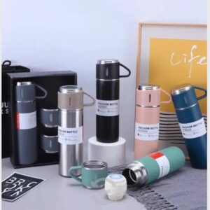 Termo 500 ML con dos tazas de acero