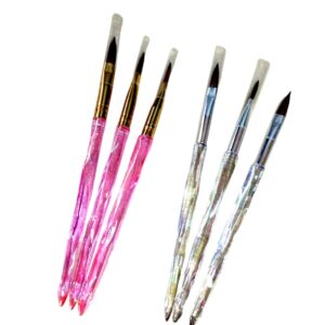 Set De 3 Pzas Pincel Tornasol Para Acrilico