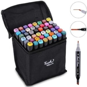 Estuche De Plumones Doble Punta 48 Piezas