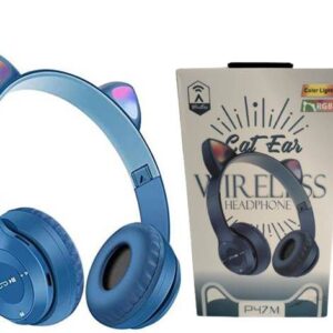Audífonos Bluetooth Orejas De Gato Con Luz
