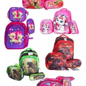 Combo De Mochila 3pzas Con luz