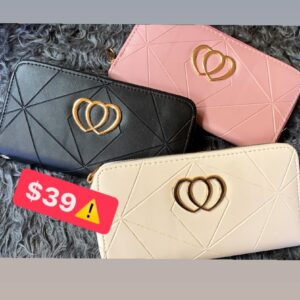 BQ103 Cartera Doble Corazón