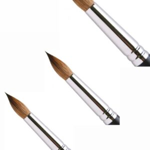 Paquete De 3 Brochas Para Acrílico