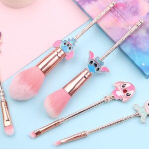 Set De 5 Brochas Metálicas Stich