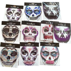 MD02 Pedrería Para Rostro Halloween $14 PZA $120 Docena