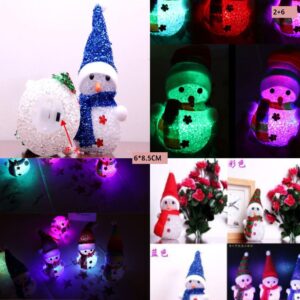 Muñeco De Nieve Con Luz