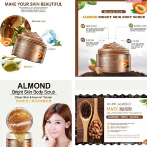 MD041 Exfoliante Corporal y Facial De Almendras