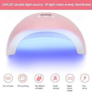 Lámpara Rosa Para Uñas Con Segundero