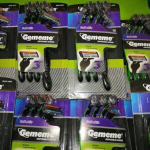 Paquete De 4 Rastrillos Negros y Azules