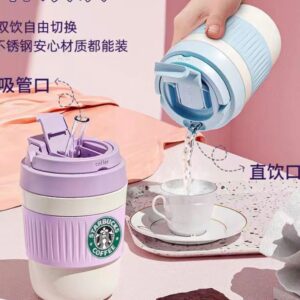 Vaso Starbucks Con Chupon incluye stickers animados 3D