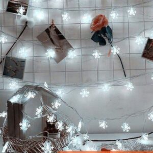 Serie De Luz Copo De Nieve (3 metros de largo)