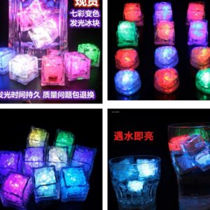 Cubo de hielo LED $10pz o $100 dcn