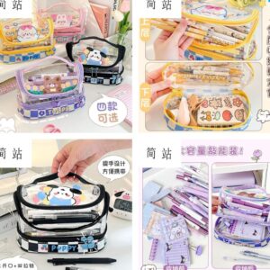 Bolso organizador Kawaii transparente
