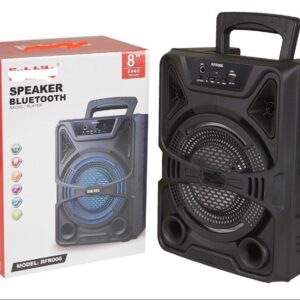 Bocina De 8 Pulgadas Con Luz LED Bluetooth Entrada Para Micrófono USB MICRO SD