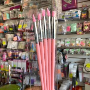 Juego De Pincel De Goma Para Uñas 5 pzas