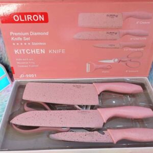 Set de Cuchillos Calidad Premium Color Rosa