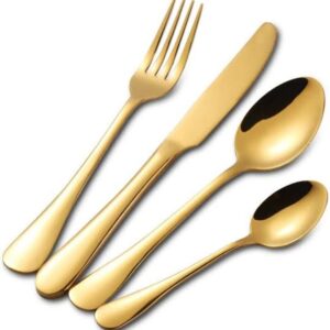Juego De Cubiertos 4 Piezas Acero Inoxidable