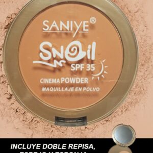 R5009 Polvo Compacto Doble De Baba De Caracol Con Protector Solar SPF 35