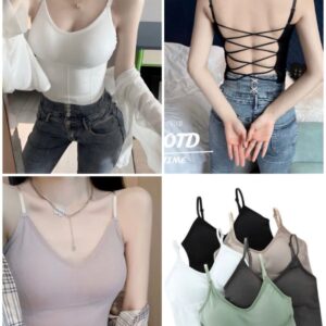 M40 TOP CON ESPALDA DESCUBIERTA CON TIRANTES CRUZADOS