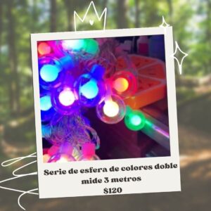 Serie de esfera de colores doble