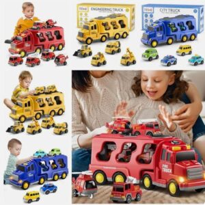 Camion con mini carritos