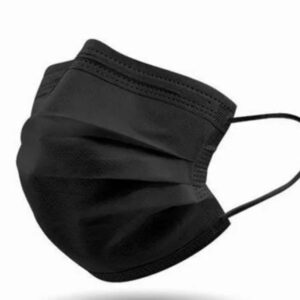 Caja de cubrebocas negro 50pz