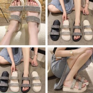 Sandalia con decoracion tipo pedreria