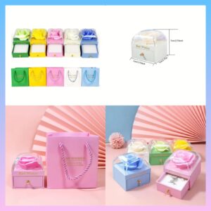 Cajita de regalo de rosa