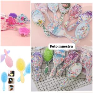Cepillo para el cabello (bolitas,estrella,colores)