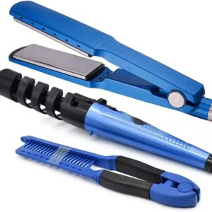 Trio de enchinador ,plancha y peine para cabello