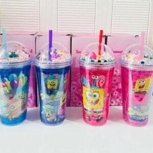 Vaso con luz Bob esponja