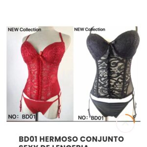 BD01 Hermoso conjunto sexy de lencería