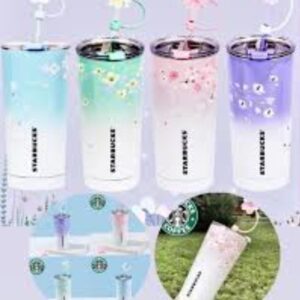 Termo Starbucks de flor