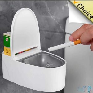 Cenicero en forma de inodoro