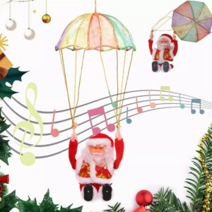 Santa Claus Juguete Paracaídas Navidad Movimiento Y Sonido