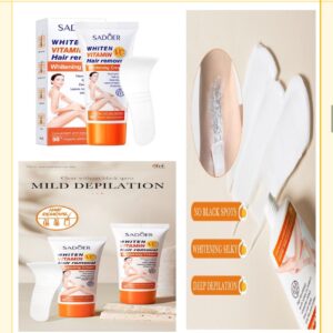 Crema depilatoria y blanqueadora con vitamina C