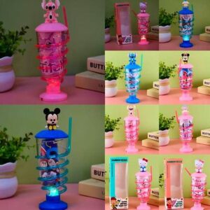 Vaso espiral con luz