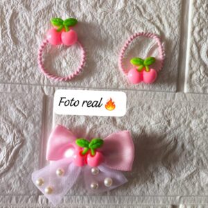 Paquete de 1 monito y 2 liguitas de cereza $10 pz $25 por 4 piezas