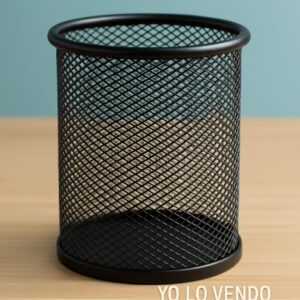 Bote porta lápices de metal