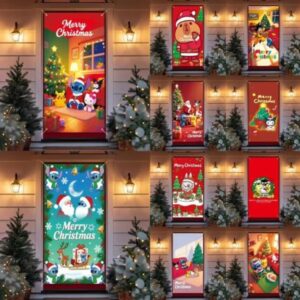 Funda de puerta navideña