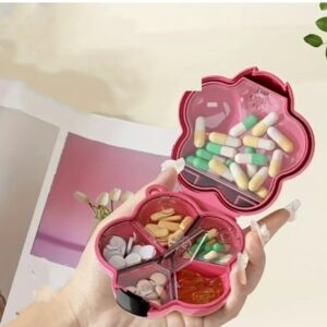 Pastillero en forma de flor