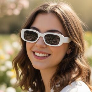 Lentes rectangulares BLANCOS