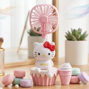 Ventilador con porta lapices